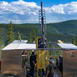 White Gold drill rig Vertigo gold target Yukon Territory