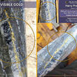 A collage of drill core from H23-017 with a huge vein of gold.