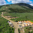 Nugget gold exploration camp on Victoria Gold’s Dublin Gulch project.