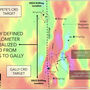Map of newly defined mineralized trend at the Silver Lime project in BC.