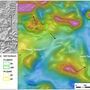 Map of geophysical and geochemical targets to be drilled at Tanacross.