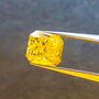 A beautifully cut 0.31 carat fancy yellow diamond from Naujaat project, Nunavut.