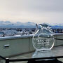 An ice sculpture built for the 2023 Arctic Encounter Symposium.