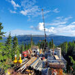 Drill tests for gold and silver on a summer day in Northern British Columbia.