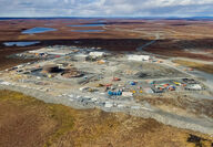 Aerial view of the development progress at the Goose Mine site as of September.