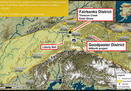 Millrock Resources 64North map Pogo Goodpaster Alaska Felix Gold Fairbanks
