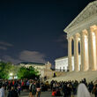 RBG evening vigil Supreme Court steps Washington DC