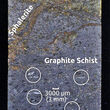 Closeup of graphite flakes and sphalerite (zinc mineral) in Nagvaak drill core.