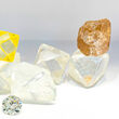 A selection of rough, polished diamonds found at Gahcho Kué.