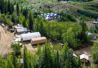 White Gold’s exploration camp in Yukon, Canada.