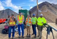 Alaska Gov. Dunleavy and field crews at the Estelle gold project in Alaska.