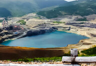 A view of the Gaspé Copper Mine in Eastern Quebec, Canada.