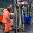 Drilling at Grande Portage's Herbert Gold project in Southeast Alaska.