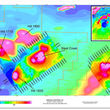 Shorty Creek magnetic geophysics map porphyry copper gold moly tungsten