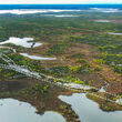 An outline of Li-FT Power’s exposed pegmatite outcrop in NWT.