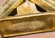 Gold bars from 8 million ounce pour at Fort Knox