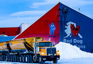 Truck at NANA Teck Resources Red Dog zinc mine northwest Alaska