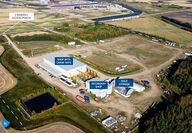Aerial view of the industrial site where Fortune plans to build a refinery.
