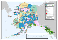 Alaska land status map U.S. Bureau of Land Management