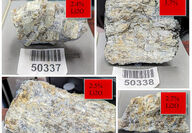 A series of grab samples showing high lithium content from MacKay