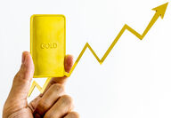 Gold bar rising investment chart Freegold Ventures Eric Sprott