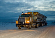 Lynden truck at Teck Resources Red Dog zinc lead silver mine Northwest Alaska