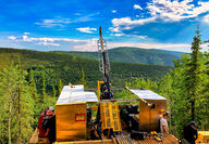 Gold exploration drilling White Gold District Yukon Territory