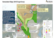 Homestake Ridge high grade gold silver exploration map