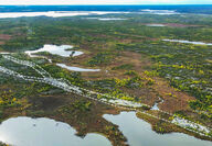 An outline of Li-FT Power’s exposed pegmatite outcrop in NWT.