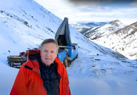 Sitka Gold CEO Cor Coe standing on a snowy slope in Yukon.