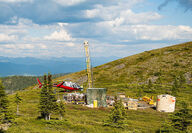 Drill tests the Goodpaster deposit at the Pogo gold mine in Interior Alaska.