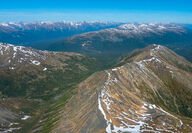 Snowy mountain ridge near Seabridge Gold’s 3 Aces project in Yukon.