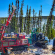 Drill crews begin the first hole at Felix Gold Treasure Creek property in AK.