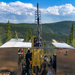 Diamond core drill tests targets White gold district Yukon Territory