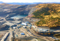 Minto Metals' Minto Mine on a beautiful fall day in Yukon, Canada.