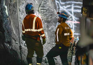 Underground miners at the Greens Creek silver mine in Southeast Alaska.