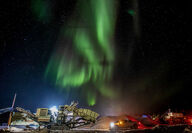 Northern Lights at a rare earths mining operation in Northwest Territories.