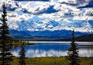 A breathtaking photo of the Denali National Park in Alaska.