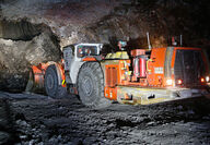 Modern technology in mining IoT remote underground loader silver mine Alaska