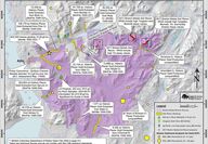 Atlin Goldfields high grade gold target prospect map Golden Triangle BC