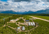 Snowline Gold’s camp in eastern Yukon, Canada.