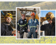 Composite photo of workers in various roles at Usibelli Coal Mine.