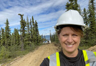 Banyan Gold President and CEO Tara Christie oversees drilling at AurMac.