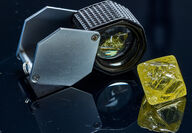 Yellow gem quality diamond loop from Northwest Territories mine