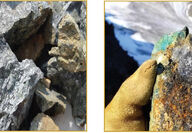 High grade gold arsenopyrite samples from Estelle