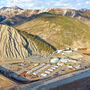 Aerial view of camp and processing facilities at the Prairie Creek zinc mine.