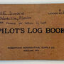 Wesley Earl Dunkle's flight logbook at the Alaska Aviation Museum.