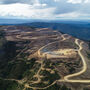 The mountain that makes up Eagle gold mine's open pit.