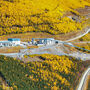 Aerial view of Northern Star’s Pogo gold mine on fall day in Interior Alaska.