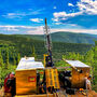 Gold exploration drilling White Gold District Yukon Territory